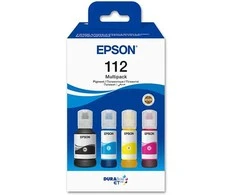 Epson 112 EcoTank 4 spalvų sudėtinis paketas | Rašalo talpykla | Juodas, Cyan, Geltona, Magenta