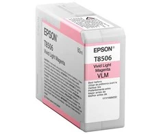 Epson T85060N rašalas, šviesiai purpurinė | Epson Epson | C13T85060N | Epson T8506 – ryškiai šviesiai purpurinė – originali – rašalo kasetė | Rašalo kasetė | Ryški šviesiai purpurinė