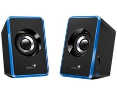 Kompiuterio kolonėlės Genius głośniki SP-U125, 2.0, 3W, mėlyna, garsumo valdymas, 3,5 mm jack (USB), 150Hz-20kHz