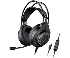Genius GX GAMING HS-GX580U ausinės su mikrofonu, juoda, ausinės, 50 mm garsiakalbiai typ USB