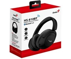 Genius HS-810BT ausinės su mikrofonu, juoda, bluetooth