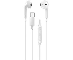 Genius HS-M365, ausinės su mikrofonu, balta, 2.0, Įstatomos į ausis (į ausis įkišamos tipo) ausinės, USB Type-C