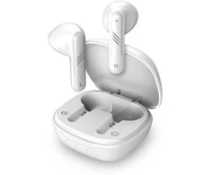 Ausinės Genius HS-M905BT mikrofonas, belaidis, balta, 2.0, dėklas su įkrovimo dėžute, sportinis tipas USB-C