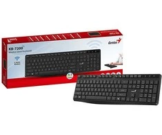 Klaviatūra Genius KB-7200 COPILOT, klaviatūra CZ/SK (Czeska/Słowacka), 2.4 [Ghz], belaidė, juoda