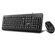 Genius KM-160 COPILOT komplektas klaviatūra su laidu (USB) CZ/SK, juoda su optine pelė, klasczna, neperšlampamas jako