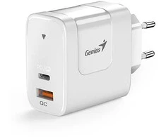 Genius Maitinimo šaltinis / tinklo adapteris 65W, 2 prievadų, USB-C, USB-A, PD-65AC