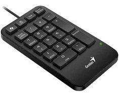 GENIUS NumPad 125 skaitmeninė klaviatūra, laidinė, USB-C, juoda
