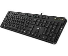 Genius Slimstar M200 Copilot klaviatūra su laidu (USB) CZ/SK, juoda