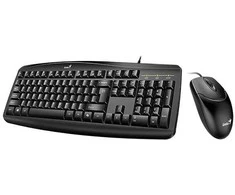 Genius Smart KM-200 Copilot komplektas klaviatūra su laidu (USB) CZ/SK, juoda su laidine optine pele