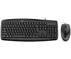 Genius Smart KM-200 Copilot komplektas klaviatūra su laidu (USB) CZ/SK, juoda su laidine optine pele