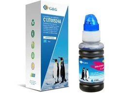 Su G&amp;G suderinamas rašalas / rašalas su C13T00S24A, NPR-E103C-70ml-B, žalsvai mėlyna