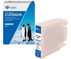 G&amp;G kompatybilny ink / tusz su C13T04A240, NP-E-T04AXXLC-A, cyan, 8000s