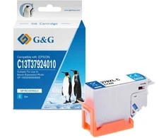 G&amp;G kompatybilny ink / tusz su C13T37924010, NP-E-0378XLC, cyan