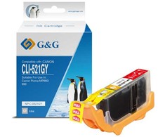 G&amp;G kompatybilny ink / tusz su CLI521GY, NP-C-0521GY, 2937B001, pilkas, 8.4ml