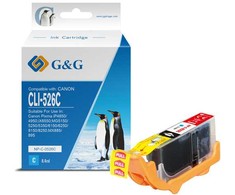 G&amp;G kompatybilny ink / tusz su CLI526C, NP-C-0526C, 4541B001, cyan, 8.4ml