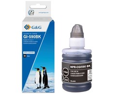 G&amp;G kompatybilny ink / tusz su GI-590 Bk, NPR-CGI590BK-140ml, juodas, 6000s