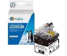 G&amp;G kompatybilny ink / tusz su LC-229XL, NP-B-0229XLBK, juodas, 2400s
