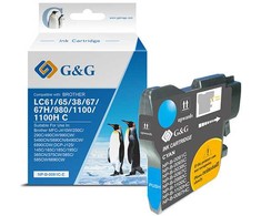 Su G&amp;G suderinamas rašalas / rašalas su LC-980C, LC-1100C, NP-B-0061C/1100C/980C, žydra, 260 s