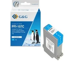 G&amp;G kompatybilny ink / tusz su PFI107C, NC-00107C, 6706B001, cyan, 130ml