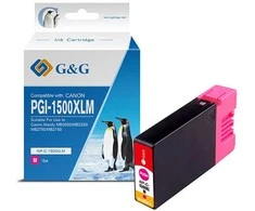 Su G&amp;G suderinamas rašalas / rašalas su PGI 1500XL, NP-C-1500XLM/C, rausvai raudona