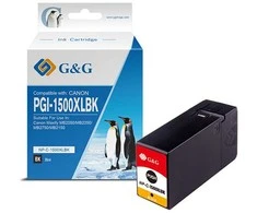 Su G&amp;G suderinamas rašalas / rašalas su PGI 1500XL, NP-C-1500XLBK/C, juodas