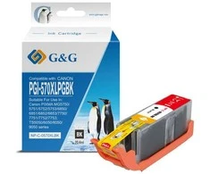 G&amp;G kompatybilny ink / tusz su PGI-570XLBK, NP-C-0PG570XLBK, juodas, 20,4ml, ml