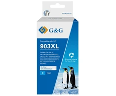 Tusz Sagem G&amp;G suderinamas rašalas / tusz su T6M03AE, HP 903XL, NH-R00903XLC-E-Reman-Eu, žydra, 825s, EOL