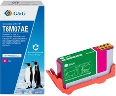 G&amp;G G&amp;G Suderinamas Ink / Ink su T6M07AE, Magenta, 825S, NH-R00903Xlm, HP Officejet Pro 6960 / 6961 / 6964 / 6965 / 6966 / 6968