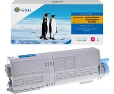 Su G&amp;G suderinami dažai su OKI 46490606, NT-COC532XXM, rausvai raudona, 6000s