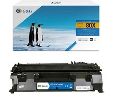 Toneris G&amp;G G&amp;G kompatybilny toner su HP CF280X, NT-PH280XC, HP 80X, juodas, 6900s
