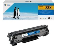 Su G&amp;G suderinami dažai su HP CF283X, CF283A, Canon CRG137, CRG737, NT-PH283XCU, juodas, 2200s