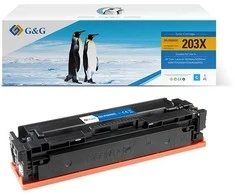 G&amp;G kompatybilny toner su HP CF541X, NT-PH203XC, HP 203X, cyan, 2500s, high capacity, EOL