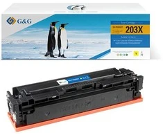 G&amp;G suderinamas toneris su HP CF542X, NT-PH203XY, HP 203X, geltonas, 2500s, didelės talpos