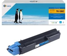 G&amp;G suderinamas toneris, skirtas Kyocera TK590C, NT-CKTK590C, žydras, 5000s