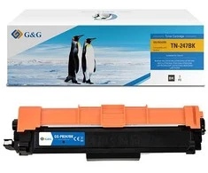 Su G&amp;G suderinami dažai su Brother TN247BK, NT-PB247BK, juodi, 3000s