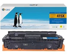 G&amp;G suderinamas toneris su HP W2032X, NT-PH2032XFY, HP 415X, geltonas, 6000s, didelės talpos