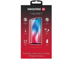 „Swissten“ grūdinto stiklo ekrano apsauga, skirta „Apple iPhone 12/12 PRO“, juoda, tinkanti dėklams ir spalvotam rėmeliui.