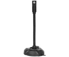 HP, kompiuterio mikrofonas, DHP-1100C, Juoda, USB šakotuvo LED lemputė