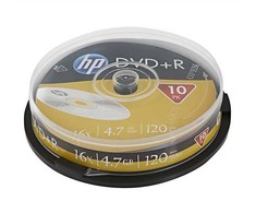 Verbatim HP DVD-R, DME00026-3, 4.7GB, 16x, cake box, 10-pack, bez możliwości nadruku, 12cm, do archiwizacji danych