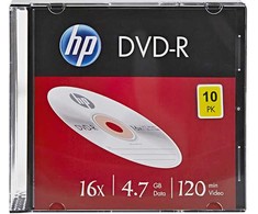 Verbatim HP DVD-R, DME00085-3, 4.7GB, 16x, slim case, 10-pack, bez możliwości nadruku, 12cm, 69314, do archiwizacji danych