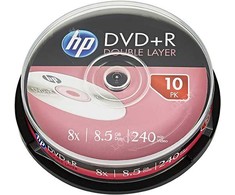 DVD+R HP 8,5 GB (240 min.) DL 8x 10-cake