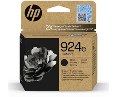 HP oryginalny ink EvoMore 4K0V0NE#CE1, HP 924e, juodas, 1000s