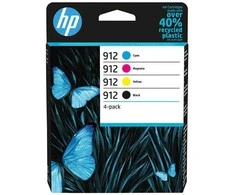 Hewlett Packard (HP) Originalios HP 912 CMYK rašalo kasetės 4 pakuotės