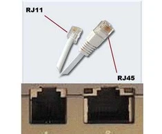 Telefono kabelis, 4 gyslų, RJ11 - RJ45 M, 3m, plokščias, juodas