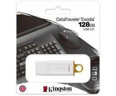 KINGSTON DataTraveler Exodia 128GB USB 3.2 Gen 1 Baltas