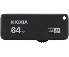 Kioxia USB flash disk, USB 3.0, 64GB, Yamabiko U365, Yamabiko U365, juoda, LU365K064GG4