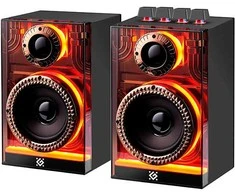 Kompiuterio kolonėlės Głośniki komputerowe Defender Głośniki FUTURO 2.0 20W Bluetooth USB pašvietimas RGB MP3