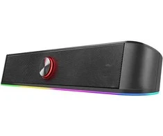 Kompiuterio kolonėlės Defender Soundbar Z10, 2.0, 6W, juoda, garsumo valdymas, LED foninis apšvietimas, USB/Bluetooth, 80Hz-20kHz