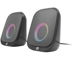 Kompiuterio kolonėlės HP DHS-2113 garsiakalbiai, 2.0, 6W, juodi, „Bluetooth“, su foniniu apšvietimu