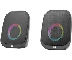Kompiuterio kolonėlės HP DHS-2113 garsiakalbiai, 2.0, 6W, juodi, „Bluetooth“, su foniniu apšvietimu